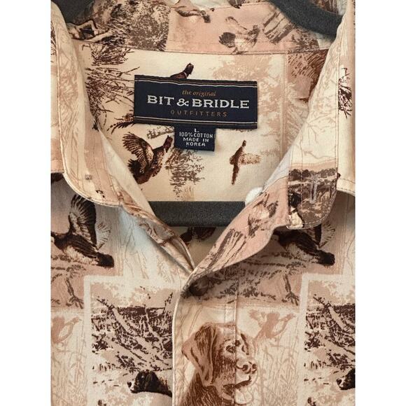 Bit & Bridle Hunting Dog Shirt Size L | Duck Retriever Wildlife Outdoors - Picture 3 of 6